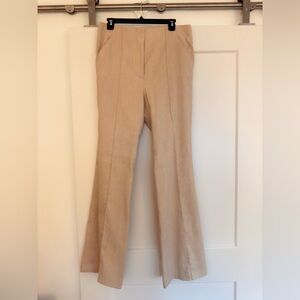 Veronica Beard Tan Flare Pants